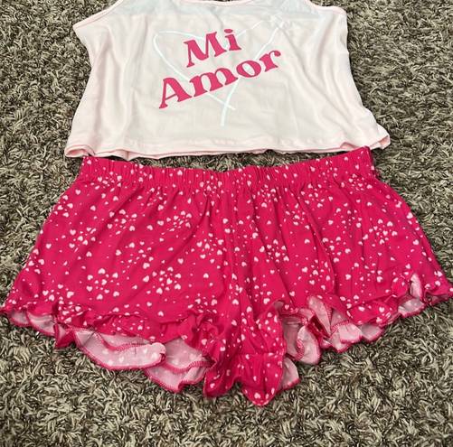 Baby Pink Cami Top Pj Set Size L