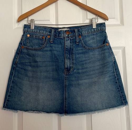 Madewell rigid denim mini skirt Size 30