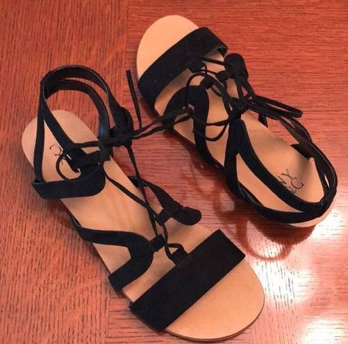 Krass&co NY &  Black Strappy Sandal Black