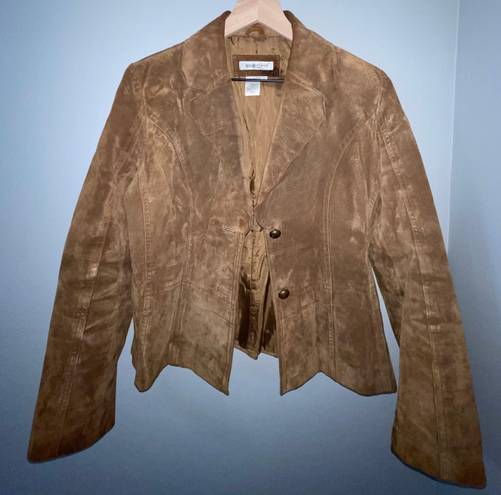 Coldwater Creek Leather blazer jacket