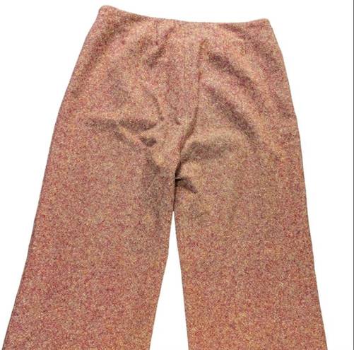 Piazza Sempione  Pure New Wool Tweed Wide Leg Pants Trousers Italian 38 US Size 4