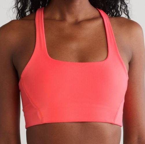 Free People Movement Womens Never Better Racerback Bra Size M Neon Coral