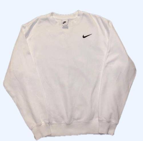 Nike White  Crewneck