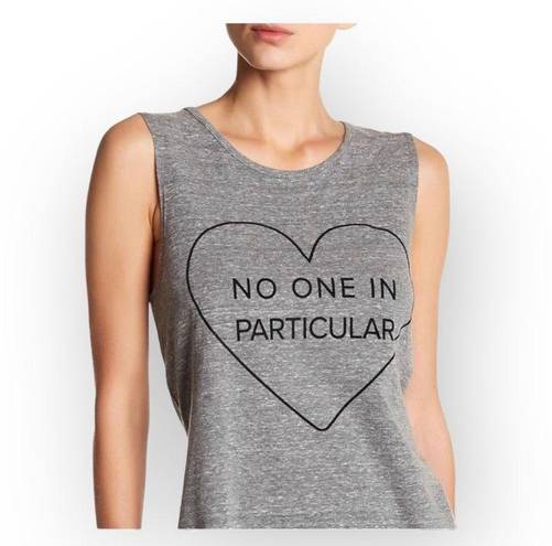 Lovers + Friends new  ᯾ No One in Particular Muscle Tee Tank Top ᯾ Heather Grey ᯾