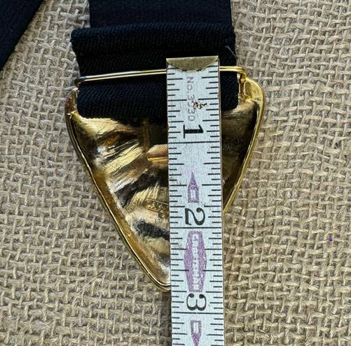 Day-Lor Vintage Women’s Designer ‘’ Buckle With Black Stretch Belt  31-36 Inches