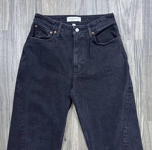 Abercrombie & Fitch 90s Relaxed Fit High Rise Jeans Black Size 28 / 6 Curve Love