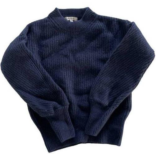 Madewell  Sweater Womens XX-Small Blue Mock Neck Long Sleeve Pullover Cotton Wool