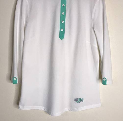 FootJoy  ladies baby pique polo golf shirt with sleeves size large