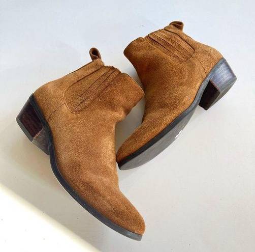 Blondo  Sydney Waterproof Brown Ankle Boots Booties Women’s Size‎ 5.5M Block Heel