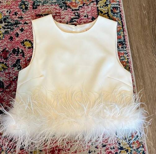 White Feather Top