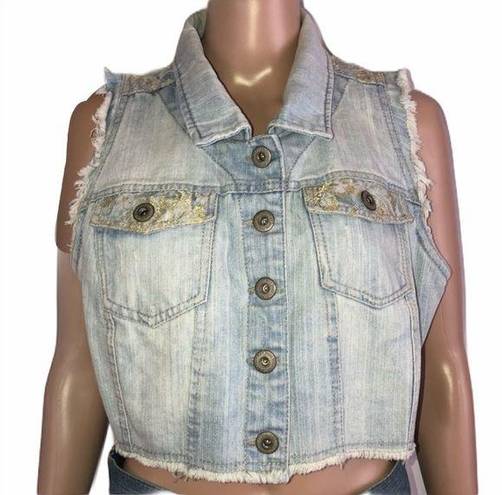 Highway Jeans  light wash denim vest