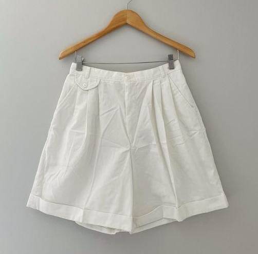 Cabin creek Vintage  High Waisted White Mom Shorts