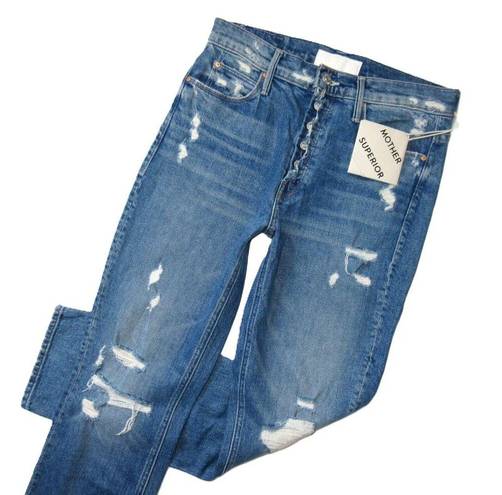 NWT Mother Mid Rise Fly Cut Dazzler Ankle in Walking On Stones Ankle Jeans 28