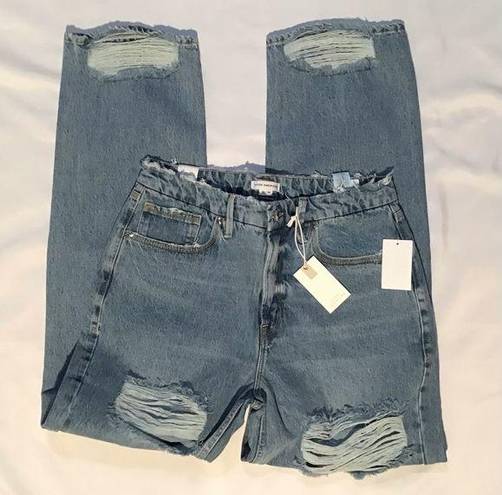 Good American NWT  Good classic distressed jeans in Indigo036 sz 10/30