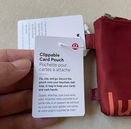 Lululemon clippable card pouch