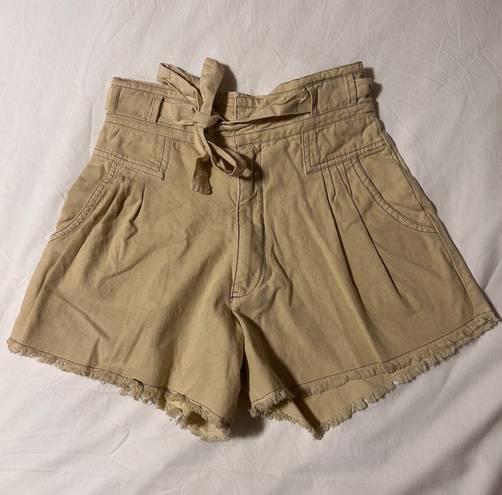 Free People High Waist Tie Shorts