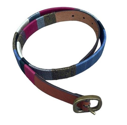 Coldwater Creek  colorful leather belt size small