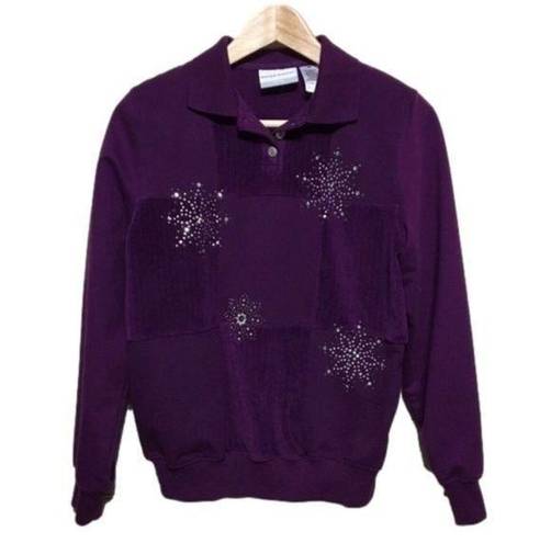 Alfred Dunner Petite  embellished sweatshirt size SP