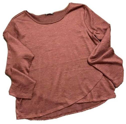 Mind Code  Women’s Maroon Pullover Sweater L‎ EUC