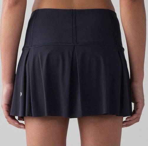 Lululemon  Black Lost in Pace Athletic Skirt Skort Pickleball Tennis Size 2 Tall