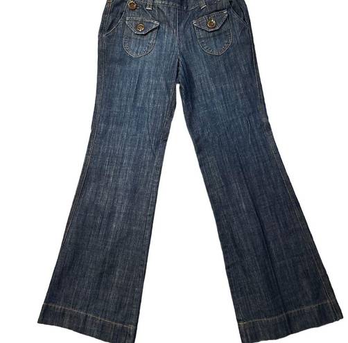 INC  Denim Jeans - Size 8  Medium Denim Flare Bottoms