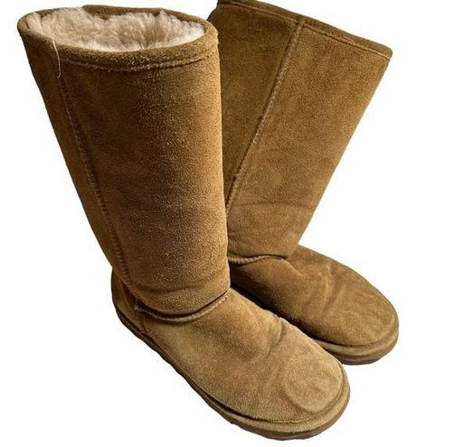 BEARPAW  Elle Suede leather sheepskin Boots Women’s size 9/EU 40