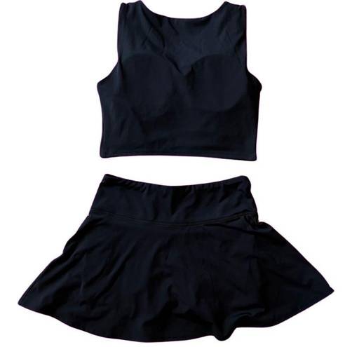 Yogalicious Airlux Princess Black Skort Set Medium