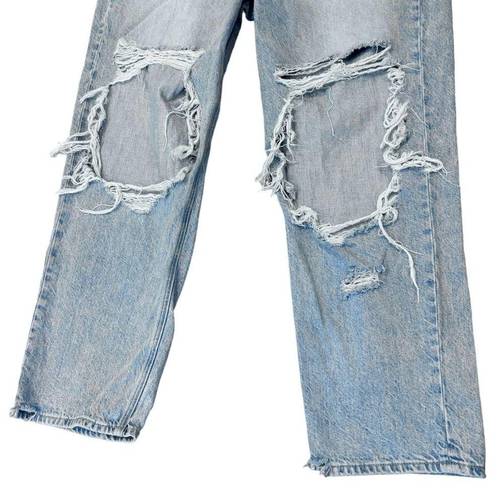 American Eagle Women’s  highest rise 90s ripped boyfriend jeans