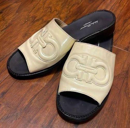 Salvatore Ferragamo  patent leather slides