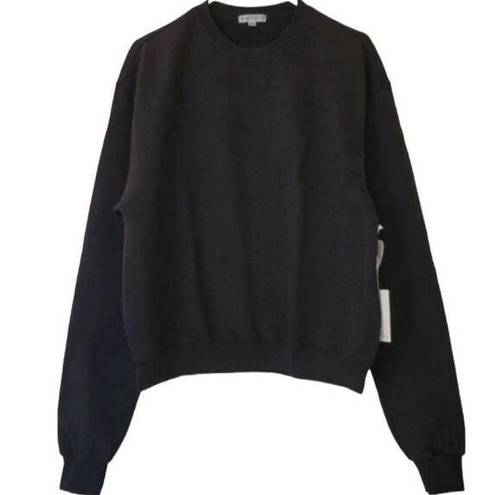 Good American  Black Oversized Leo Zodiac Boyfriend
Sweatshirt(Size O/XS)