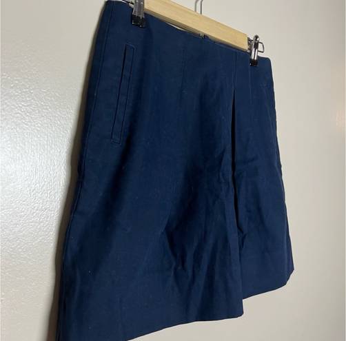 J.Crew SALE! Navy  Pleated Mini Skirt Size 2 NWOT