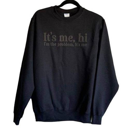 Krass&co Port &  Women's S Crewneck Im The Problem Its Me Graphic Sweatshirt Black