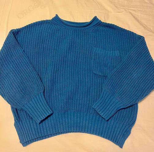 moon&madison Blue Chunky Sweater