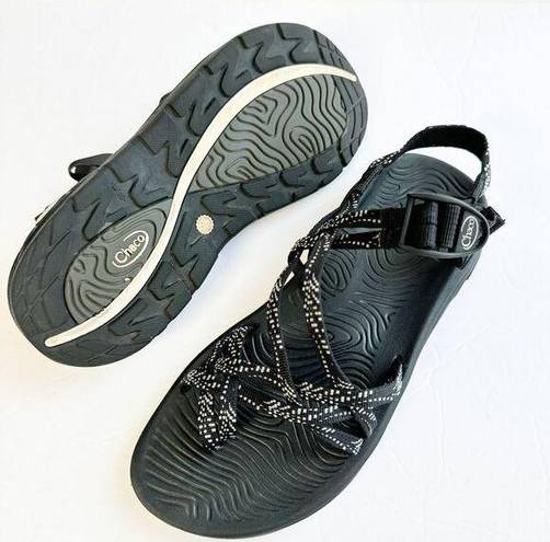 Chacos Chaco Zvolv X2 Sport Outdoor Sandals WOMENS SZ 10 Black White Adjustable Casual