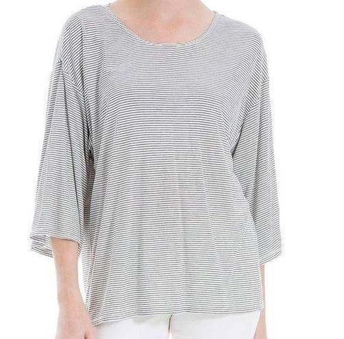 Max Studio  Womens Mini-Stripe Jersey Knit T-Shirt