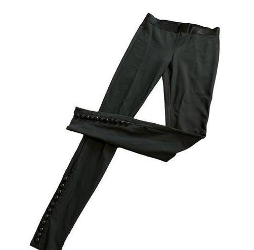 Juicy Couture  BLACK LEGGINGS BUTTONS SIZE XSP EUC NC #1434