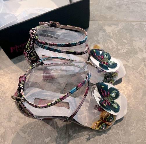 Betsey Johnson  Everlee Sandals, Lilac Multi, Size 6 New in Box