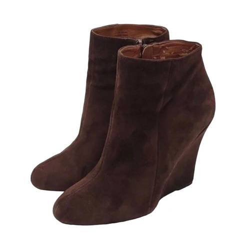 Sam Edelman Wilma Brown Suede Ankle Booties