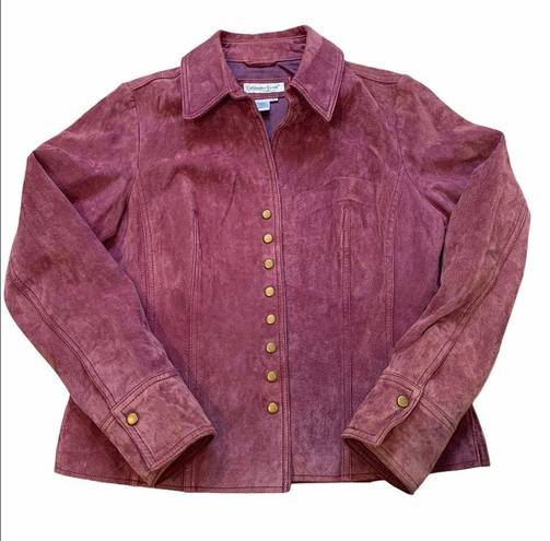 Coldwater Creek  Lavender Suede Jacket