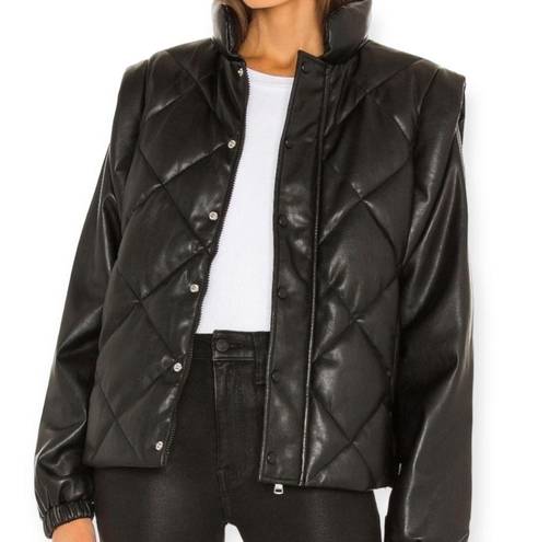 Pistola  Callista Black Puffer Jacket & Vest, REVOLVE Size XL New w/Tag