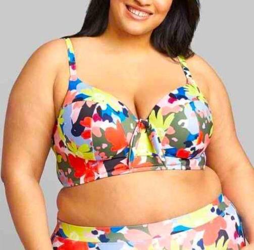 Cacique Swim by  Underwire Bikini Top Floral 44H