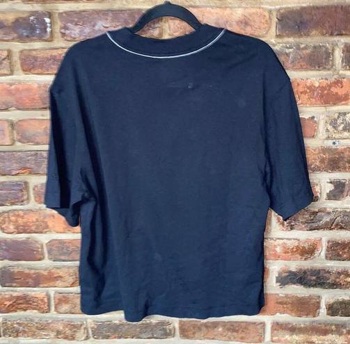 Everlane NWT  Black The Premium Weight Relaxed Tee Women's Size XXS