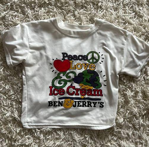 Ben And Jerry’s Baby Tee White