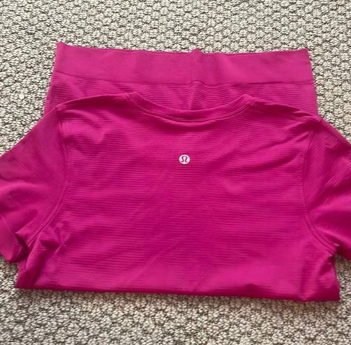 Lululemon Pink Swiftly Tech Short Sleeve (Relaxed)