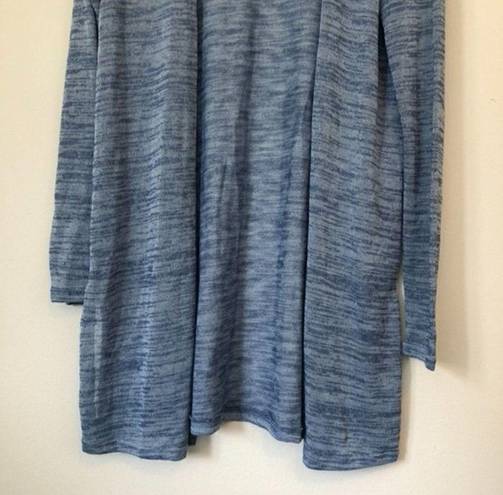 Divided NEW NWT  H&M Blue Open Lightweight Sheer Cardigan Sweater Small FLAWED