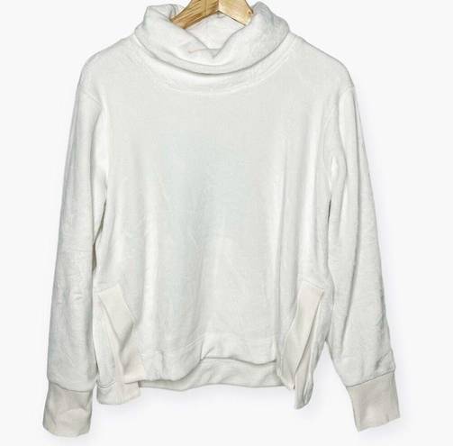 Athleta  Double Cozy Karma Funnel Neck Pullover Sweater (Sea Salt) - Medium