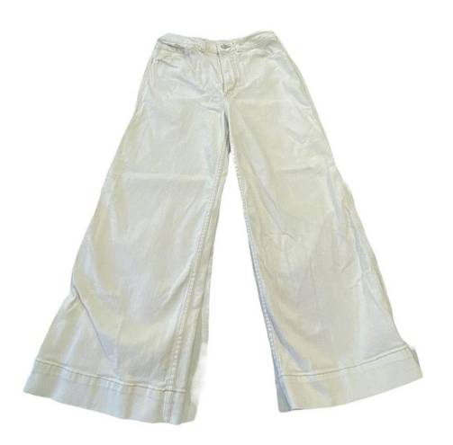 AG Adriano Goldschmied Rosie workwear wide leg crop jeans AG Adriano Goldschmeid Size 26 Cream