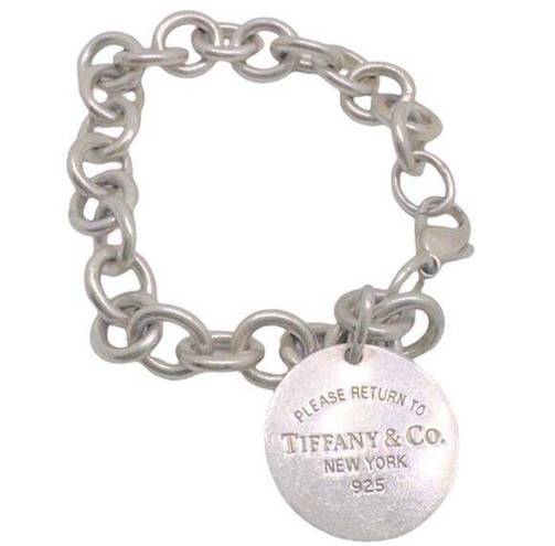 Tiffany & Co. Sterling Silver Return To Tiffany’s Circle Tag Chain Link Bracelet