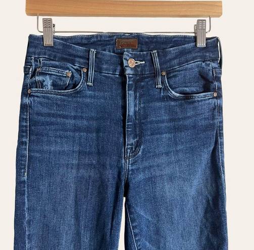 Only Mother The Looker Ankle Fray Invitation  Blue Denim Skinny Jeans Size 26