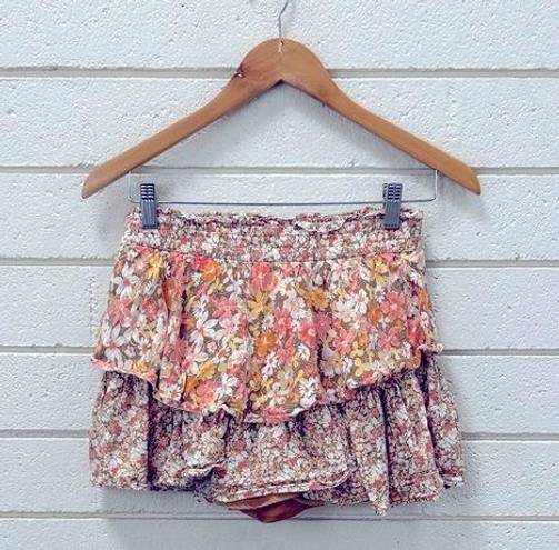 American Eagle  Outfitters Floral Ruffle Skort S